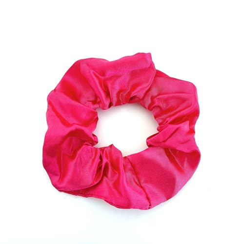 2 Stück 10 cm Haargummi Scrunchies Bunte Haargummis Elastische Haarbänder Haare Ringe,Stoff Haarschmuck Gummibänder Haar Bänder Pferdeschwanz Haarschmuck für Damen und Frauen,Rot B von Blausky