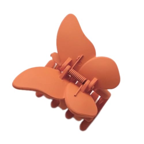 2 Stück 5.5x4.3cm Schmetterling Haarklammer,Bunt Klein Butterfly Hair Clip Rutschfestes Haar Jaw Clips Haarschmuck Acryl Matt Haarspangen Haarstyling-Zubehör für Frauen,Orange 2 Stück 5.5x4.3cm Schmetterling Haarklammer,Bunt Klein Butterfly Hair Clip Rutschfestes Haar Jaw Clips Haarschmuck Acryl Matt Haarspangen Haarstyling-Zubehör für Frauen,Orange von Blausky