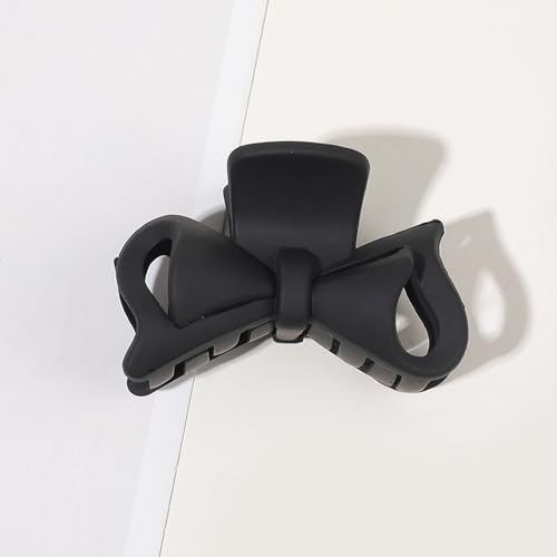 2 Stück Haarklamme,Kunststoff Rutschfester Haarspangen,Mini-Haarnadel,Haarklammern Matt,Modisches Haarschmuck,Haarstyling-Zubehör für Frauen Dickes und Dünnes Haar,Fliege-Schwarz,4.5 cm von Blausky