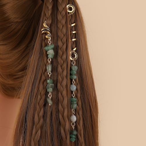 2 Stück Metall Dreadlocks Haarschmuck,Haarspiralen Clips Spiral Pin Spirale Haarspange mit Steinperlen Spirale Haar Clip Zöpfe Schmuck für Männer & Frauen DIY Haar Stil,Dunkelgrün 2 Stück Metall Dreadlocks Haarschmuck,Haarspiralen Clips Spiral Pin Spirale Haarspange mit Steinperlen Spirale Haar Clip Zöpfe Schmuck für Männer & Frauen DIY Haar Stil,Dunkelgrün von Blausky