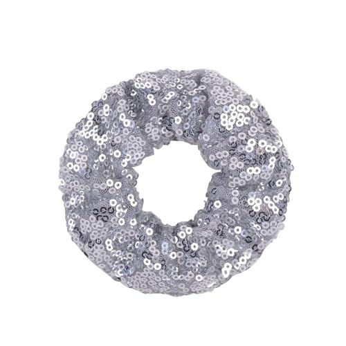2 Stück Pailletten Haargummis für Damen,Glitzer Haar-Accessoires Weiche Sequins Scrunchies Elastische Dicke Bänder Pferdeschwanz Halter Frauen Haarschmuck für Karneval Party,Silber 2 Stück Pailletten Haargummis für Damen,Glitzer Haar-Accessoires Weiche Sequins Scrunchies Elastische Dicke Bänder Pferdeschwanz Halter Frauen Haarschmuck für Karneval Party,Silber von Blausky