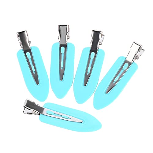 20 Stück Nahtlose Haarspange Mini Haar Pin,Metall Haarklammern Haarclips Haarschmuck Bunte Haar Clips Metall Rutschfestes Haarstyling Zubehör,für Haarstyling Make,Frauen und Damen,60x18mm,blau von Blausky