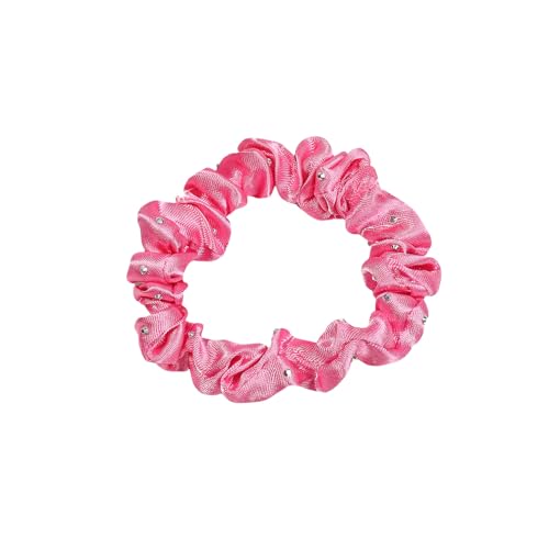20 Stück Satin Haargummi,Stoffhaarband Dünnes Haarband Klein Silk Scrunchies Weich Elastische Haarseil Elegante Haarschmuck für Damen Lange Feine Oder Dicke Lockige Haare,Rosépink von Blausky