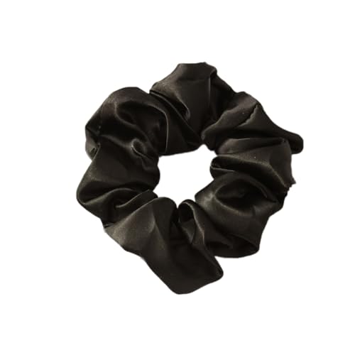 20 Stück Satin Haargummis Stoff Haargummis Weich Elastisch Haarbänder Haargummi Scrunchies Satin,Haare Ringe,Frauen Haarschmuck Pferdeschwanzhalter Haarband für Damen,Schwarz von Blausky