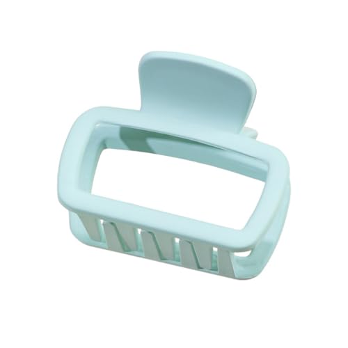 3 Stück 5cm Klein Haarklammern,Bunt Rechteck Haarspangen Rutschfeste Haarklammer Haarkrallen Deko Haarschmuck Haarstyling-Zubehör für Frauen mittleres und dünnes Haar,Hellblau von Blausky