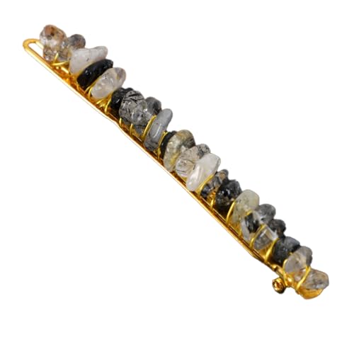 3 Stück Elegante Haarspangen für Damen,Haarnadeln aus Natürlicher Kristall Braut Hochzeit Schmuck Haar Clip Französische Haarspange Frauenhaarclip mit Edelsteinen für Alltag und Anlässe,Schwarzweiß von Blausky