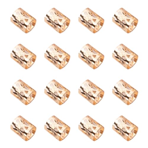 30 Stück 2.5x0.5cm Dreadlocks Schmuck aus Eisen,Metall Braids Schmuck für Braids Verstellbar Haarringe Cuffs Haarperlen Hair Accessories Haarschmuck für Männer und Frauen,Gold von Blausky