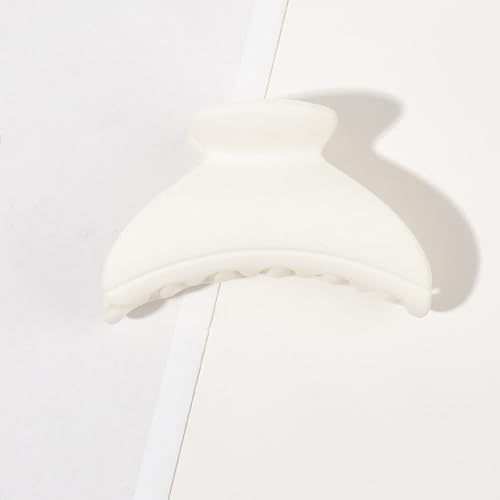 30 Stück Haarklamme,Kunststoff Rutschfester Haarspangen,Mini-Haarnadel,Haarklammern Matt,Modisches Haarschmuck,Haarstyling-Zubehör für Frauen Dickes und Dünnes Haar,Halbmond-Weiß,4.5 cm von Blausky