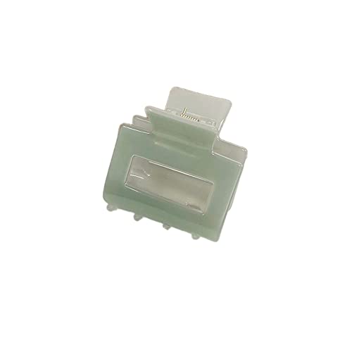 4 Stück 5x5cm Quadratische Haarspange,Klein Claw Clip Rutschfeste Acryl Haarklammer Bunt Hair Clip Haaraccessoire Haarstyling Zubehör für Frauen und Damen Dickes Dünnes Haar,Hellgrün von Blausky