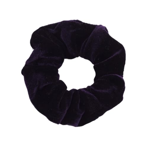 5 Stück Haargummis,Scrunchies aus Samt Elastische Haarbänder Bunte Gummibänder Haar Scrunchies aus Samt Stirnbänder Pferdeschwanz Weich Haarschmuck für Damen Frauen Tägliches Tragen,Dunkelviolett von Blausky