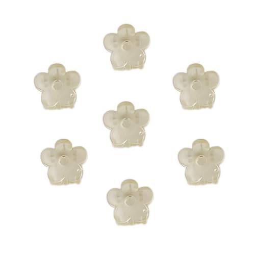 50 Stück Kleine Blume Haarspangen,2cm Klaue Clips Haarkrallen Hair Clips Rutschfestem Griff Mini-Accessoires Niedliche Blumen Haarklammer Haarschmuck für Damen DIY Haarstyling,Hellgelb von Blausky
