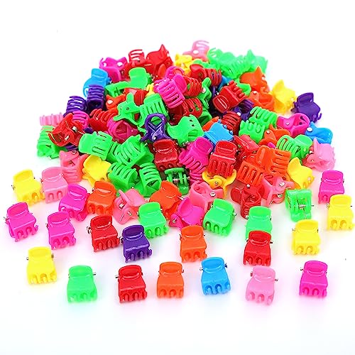 50 Stück Mini Haarklauenclip Haarspangen,Niedlich Haarklammer Klein,Rutschfeste Haargreifer,Bunt Haarstyling-Zubehör,Klein Hair Clips als Geschenk für Frauen und Damen,Farbe C von Blausky