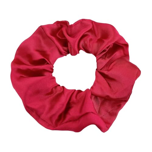 6 Stück 10 cm Haargummi Scrunchies Bunte Haargummis Elastische Haarbänder Haare Ringe,Stoff Haarschmuck Gummibänder Haar Bänder Pferdeschwanz Haarschmuck für Damen und Frauen,Dunkelrot von Blausky