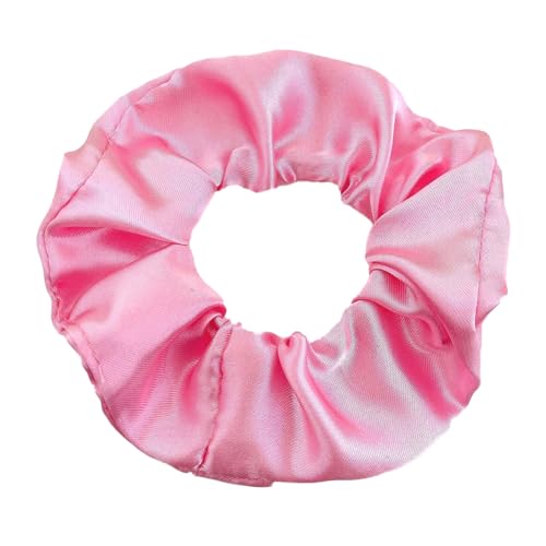 6 Stück 10 cm Haargummi Scrunchies Bunte Haargummis Elastische Haarbänder Haare Ringe,Stoff Haarschmuck Gummibänder Haar Bänder Pferdeschwanz Haarschmuck für Damen und Frauen,Rosa C von Blausky