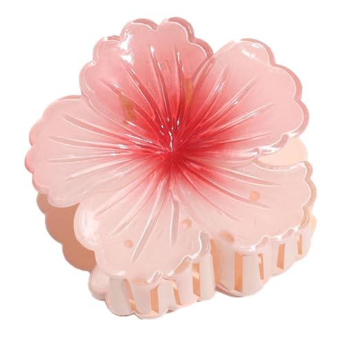 6 Stück Blumen Haarklammer,Verlaufsfarbe Blumen-Haarklammern,Elegant Französisch Hair Clip,Damen Rutschfest Haarstyling Zubehör für Hochzeit Strand Weihnachten Täglich,7.5x7.2cm,Rosa von Blausky