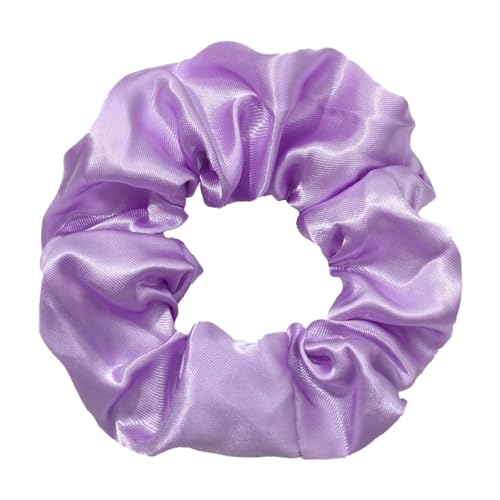 8 Stück Satin Haargummis,10cm Zopfgummis Haargummi Headband Bunte Haar Scrunchie Set Weich Elastisch Haarschmuck für Damen Frauen Lange Feine Oder Dicke Lockige Haare,Lila A von Blausky