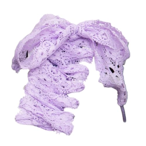 Blausky 2 Paar 100cm Schnürsenkel Spitze für Damen,Flache Laces Schuhbänder Spitzenband elastische Weiss Laces,Ballett-Stil Ersatz Shoelaces für Sneakers Sportschuhe und Laufschuhe,Hellviolett Blausky 2 Paar 100cm Schnürsenkel Spitze für Damen,Flache Laces Schuhbänder Spitzenband elastische Weiss Laces,Ballett-Stil Ersatz Shoelaces für Sneakers Sportschuhe und Laufschuhe,Hellviolett von Blausky