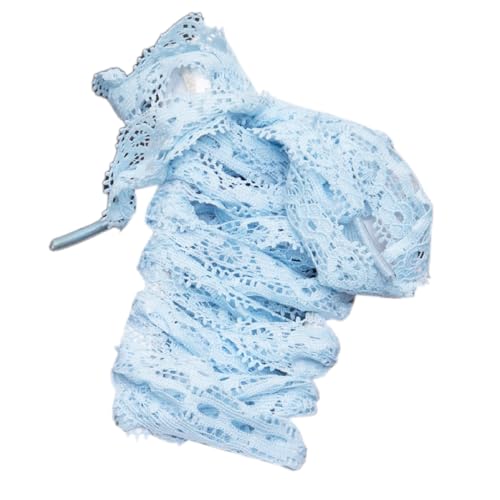 Blausky 2 Paar 140cm Schnürsenkel Spitze für Damen,Flache Laces Schuhbänder Spitzenband elastische Weiss Laces,Ballett-Stil Ersatz Shoelaces für Sneakers Sportschuhe und Laufschuhe,Hellblau Blausky 2 Paar 140cm Schnürsenkel Spitze für Damen,Flache Laces Schuhbänder Spitzenband elastische Weiss Laces,Ballett-Stil Ersatz Shoelaces für Sneakers Sportschuhe und Laufschuhe,Hellblau von Blausky