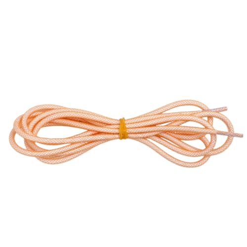 Blausky 2 Paar 80cm Runde Schnürsenkel,universelle Stiefel Schnürsenkel Ersatz Schuhbänder Laces für Damen & Herren reißfeste Shoelace für Arbeitsschuhe Outdoorschuhe Wanderschuhe Boots,Orange von Blausky