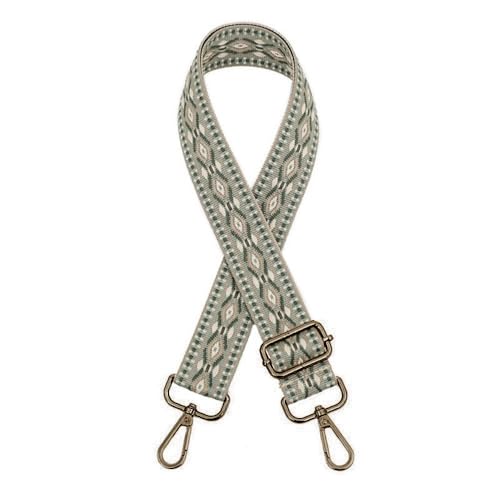 Blausky Verstellbarer Schultergurt Breit 3.8cm für Damen & Herren,Taschengurt Taschengurte zum Wechseln Schulterriemen mit Karabiner für Schultertaschen Handtaschen Crossbody,Militärgrün + Bronze von Blausky