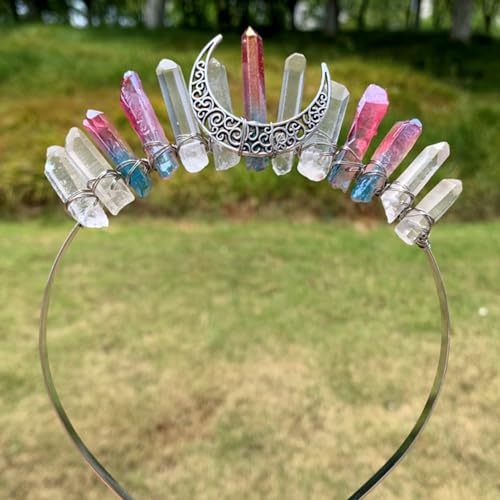 Glitzer Kristall Stirnbänder Damen,Dünnes Edelstein Haarband Vintage Mond Haarreif Metallstirnband Bling Braut Haarschmuck für Hochzeit Abend Party Abschlussball Cosplay,Weiß Blau B Glitzer Kristall Stirnbänder Damen,Dünnes Edelstein Haarband Vintage Mond Haarreif Metallstirnband Bling Braut Haarschmuck für Hochzeit Abend Party Abschlussball Cosplay,Weiß Blau B von Blausky