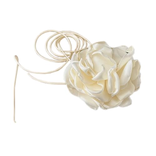 Gothic Blumen Choker,Elegant Kamelien Halskette Satin Stoff-Blumen-Halsketten Halsband Boho-Halskette Frauen Schmuck Accessoire für Geburtstag Partys Hochzeiten und Täglichen,Gelb Gothic Blumen Choker,Elegant Kamelien Halskette Satin Stoff-Blumen-Halsketten Halsband Boho-Halskette Frauen Schmuck Accessoire für Geburtstag Partys Hochzeiten und Täglichen,Gelb von Blausky