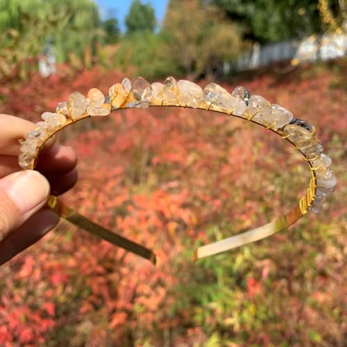 Kristall Haarbänder,Glitzer Haarreif Metall Haarreifen Kristall Strass Stirnband Elegant Kristallperlen Haarband Party Abschlussball Kopfbedeckung Haarschmuck zum Frauen und Damen,Hellgrau von Blausky