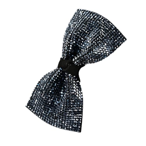 Schleife Haarspangen,Frauen Haarschleifen Metall-Bogenknoten-Clips Haarclip mit Strass-Schleife,Elegant Französische Haarspangen für Damen Feines und mitteldickes Haar,Marineblau von Blausky