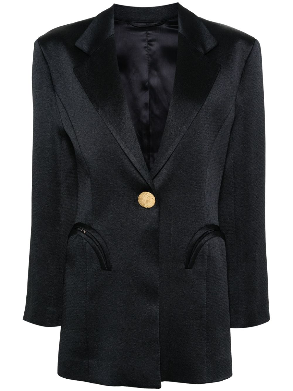 Blazé Milano Agneta Blazer mit geknöpften Ärmeln - Blau Blazé Milano Agneta Blazer mit geknöpften Ärmeln - Blau von Blazé Milano
