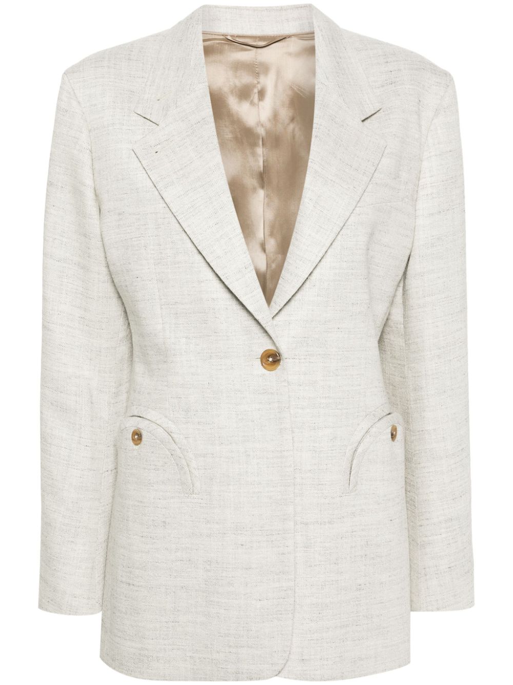 Blazé Milano Einreihiger Daisy Blazer - Grau von Blazé Milano