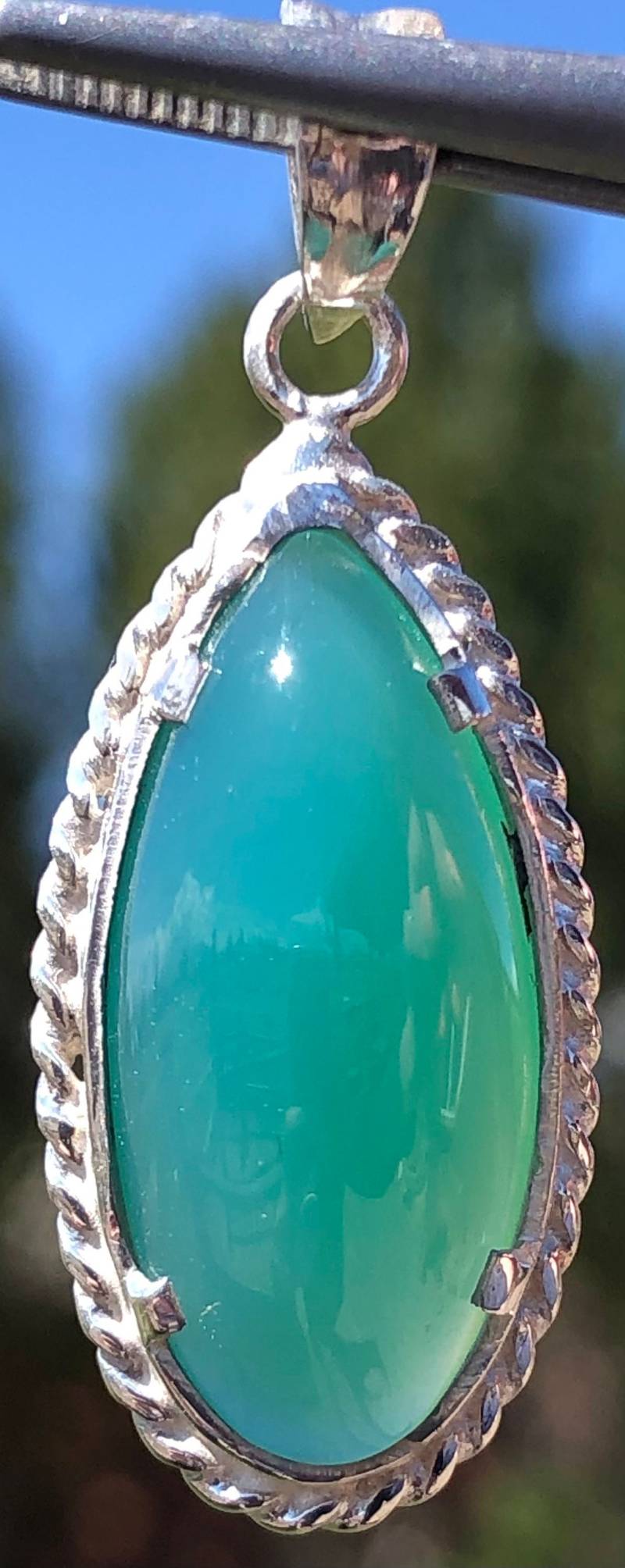 Chrom Chalcedon in Silber Anhänger 5.12G von BlazeNGems
