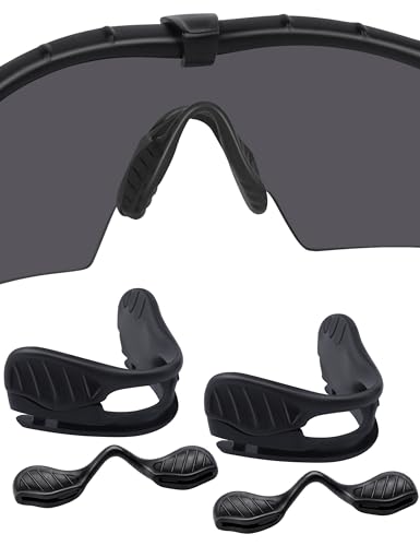 BLAZERBUCK Ersatz-Nasenpads für Oakley M Frame 2.0 Strike Sonnenbrille - Schwarz + Schwarz von BlazerBuck