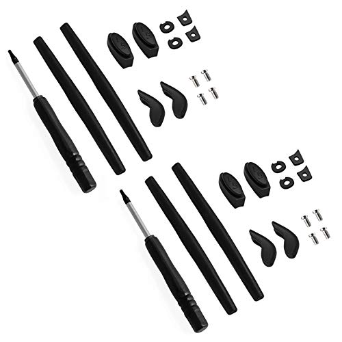 BlazerBuck Socken Kits Ohrsocken & Nasenteile für Oakley Juliet Sonnenbrille - Schwarz + Schwarz von BlazerBuck