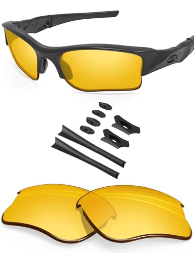 BlazerBuck Anti-salz Ersatzgläser für Oakley Flak Jacket XLJ - HD Gelb von BlazerBuck