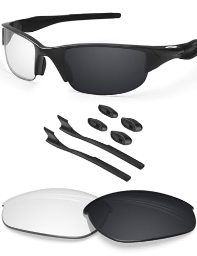 BlazerBuck Anti-salz Ersatzgläser für Oakley Half Jacket 2.0 OO9144 - Klares Schwarz Photochrom BlazerBuck Anti-salz Ersatzgläser für Oakley Half Jacket 2.0 OO9144 - Klares Schwarz Photochrom von BlazerBuck