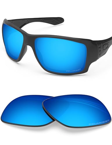 BlazerBuck Anti-salz Polarisierte Ersatzgläser für Oakley Big Taco OO9173 - Eisblau von BlazerBuck