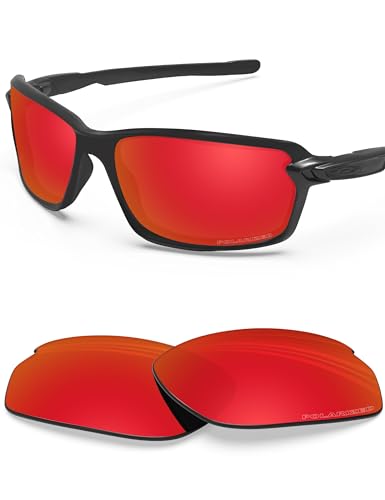 BlazerBuck Anti-salz Polarisierte Ersatzgläser für Oakley Carbon Shift OO9302 - Feuerrot von BlazerBuck