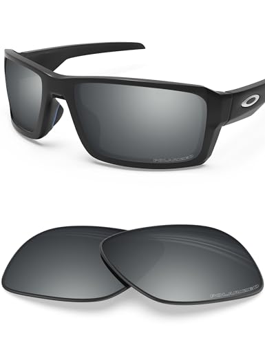 BlazerBuck Anti-salz Polarisierte Ersatzgläser für Oakley Double Edge OO9380 - Silberchrom von BlazerBuck