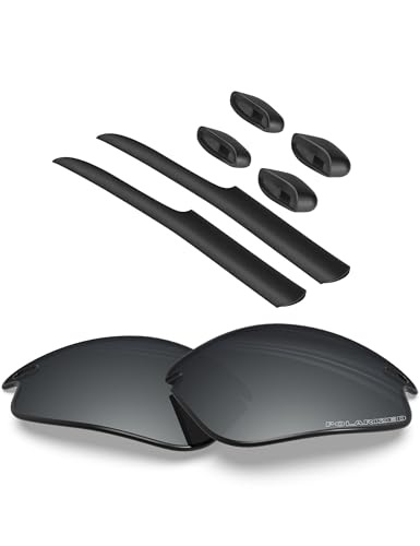 BlazerBuck Anti-salz Polarisierte Ersatzgläser für Oakley Fast Jacket OO9097 - Silberchrom von BlazerBuck
