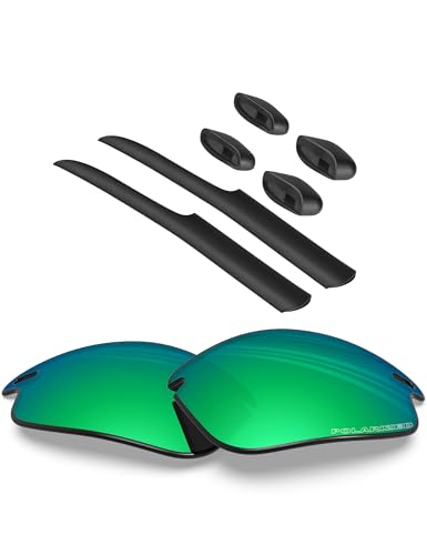 BlazerBuck Anti-salz Polarisierte Ersatzgläser für Oakley Fast Jacket OO9097 - Smaragdgrün von BlazerBuck