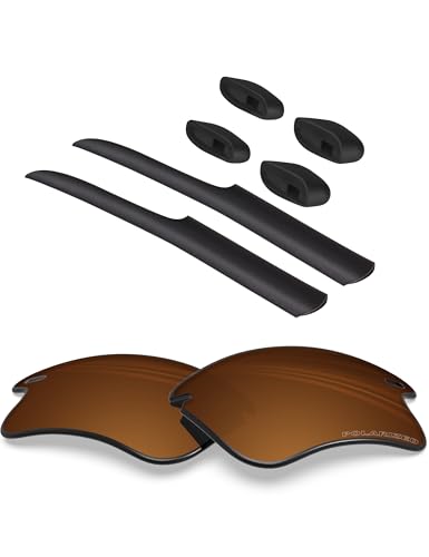 BlazerBuck Anti-salz Polarisierte Ersatzgläser für Oakley Fast Jacket XL OO9156 - Bernstein von BlazerBuck