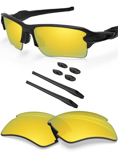 BlazerBuck Anti-salz Polarisierte Ersatzgläser für Oakley Flak 2.0 XL OO9188-24K Gold von BlazerBuck