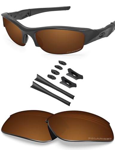 BlazerBuck Anti-salz Polarisierte Ersatzgläser für Oakley Flak Jacket - Bernstein von BlazerBuck