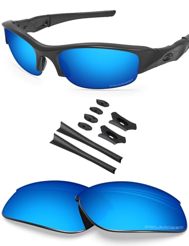 BlazerBuck Anti-salz Polarisierte Ersatzgläser für Oakley Flak Jacket - Eisblau von BlazerBuck