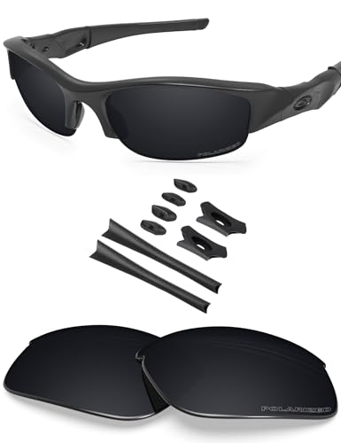 BlazerBuck Anti-salz Polarisierte Ersatzgläser für Oakley Flak Jacket - Schwarz von BlazerBuck
