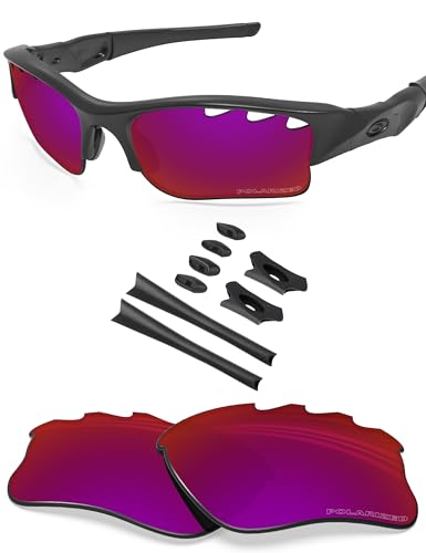 BlazerBuck Anti-salz Polarisierte Ersatzgläser für Oakley Flak Jacket XLJ - Entlüftet Gebrannter Sternenhimmel von BlazerBuck