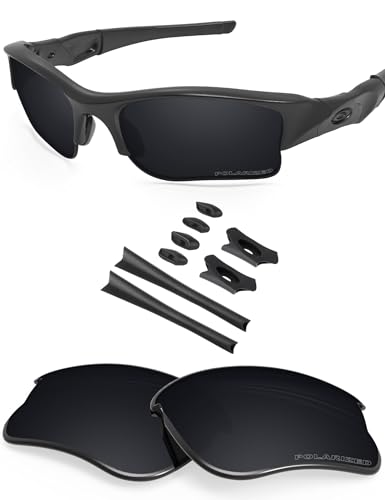 BlazerBuck Anti-salz Polarisierte Ersatzgläser für Oakley Flak Jacket XLJ - Schwarz von BlazerBuck