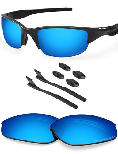 BlazerBuck Anti-salz Polarisierte Ersatzgläser für Oakley Half Jacket 2.0 OO9144 - Eisblau von BlazerBuck