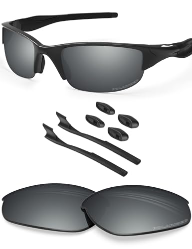 BlazerBuck Anti-salz Polarisierte Ersatzgläser für Oakley Half Jacket 2.0 OO9144 - Silberchrom von BlazerBuck