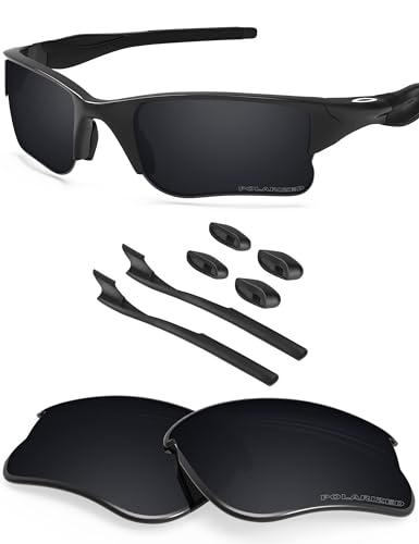 BlazerBuck Anti-salz Polarisierte Ersatzgläser für Oakley Half Jacket 2.0 XL OO9154 - Schwarz von BlazerBuck